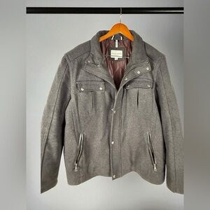 Cole Haan Signature Wool Blend Jacket Gray XL